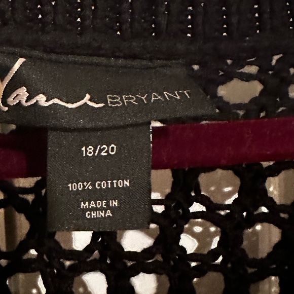 Black Crochet Sweater - Picture 3 of 4